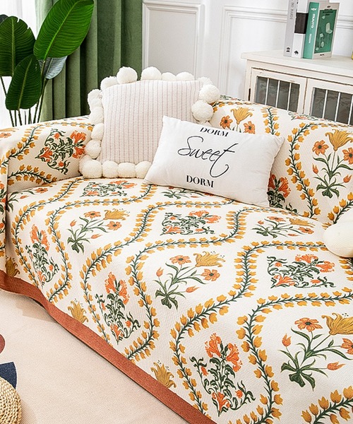 マルチカバー アート マルチカバー ソファーカバー ビンテージラグ