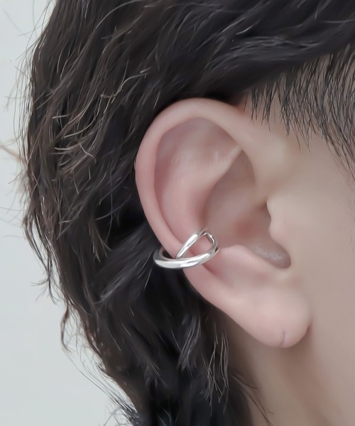 SBG by 7JEWELRY イヤーカフ SBG クロスラインイヤーカフ/フリーサイズ