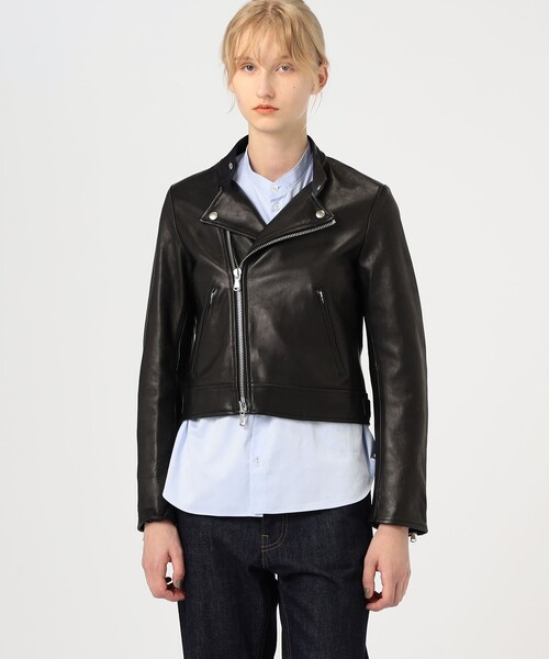 MACPHEE（マカフィー） レザージャケット ライダース ラムレザー