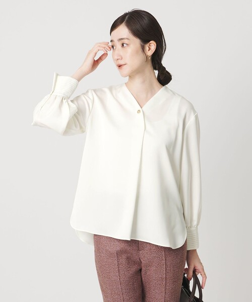 UNITED ARROWS（ユナイテッドアローズ） ブラウス シャツ サテン V