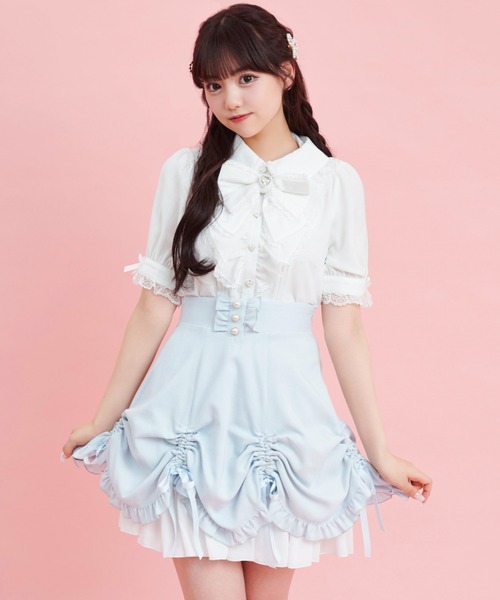 Secret Honey（シークレットハニー） スカート シャーリングリボン