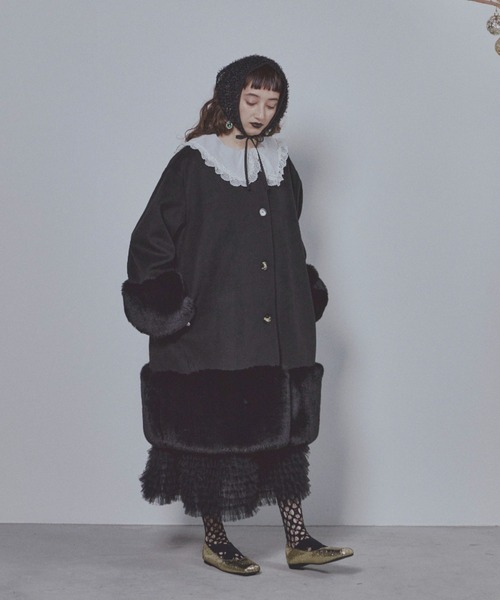 manana suerte（マニャーナスエルテ） ノーカラーコート コート