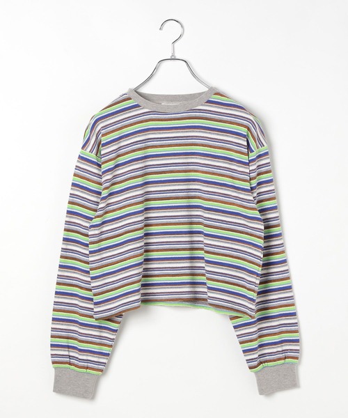 LEPSIM（レプシィム） tシャツ マルチボーダーロンT 291069 レディース