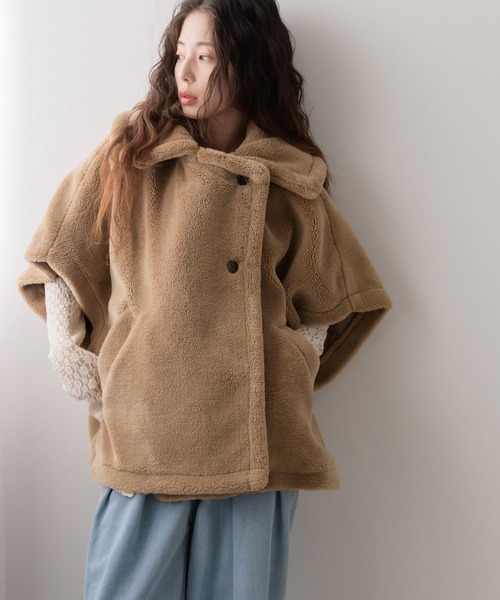 rectangle（レクタングル） ポンチョ テディベアポンチョコート