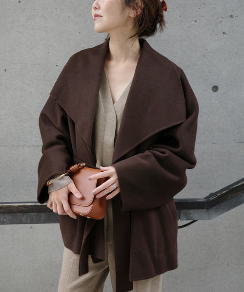 plage（プラージュ） コート アウター HAMILTON DRAPE HALF コート