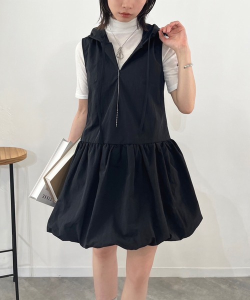 Jewelobe（ジュエローブ） ワンピース バルーンスカートフーディーミニ