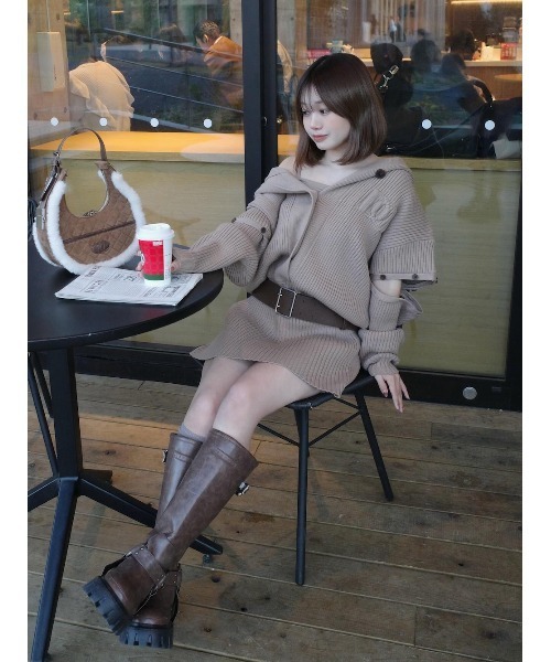 Darich（ダーリッチ） ブーツ ハーネスレザーロングブーツ レディース