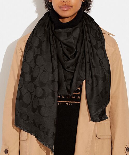 COACH（コーチ） ストール マフラー シグネチャー ストール レディース