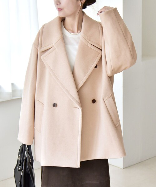 quaranciel ピーコート pコート quaranciel: PURE WOOL ダブルブレスト