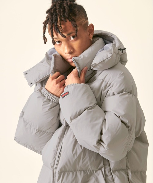 FUBU（フブ） ダウンジャケット ダウン ブランド ロゴ 筆記体 刺繍 袖