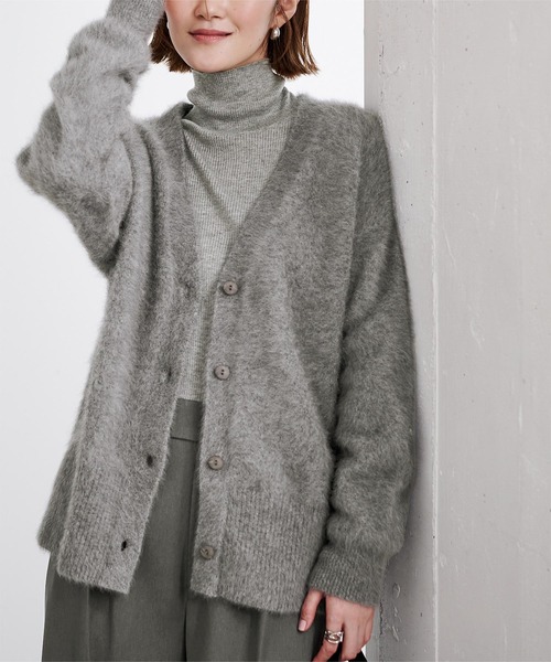 ur's（ユアーズ） カーディガン カシミヤブレンドVネックニット
