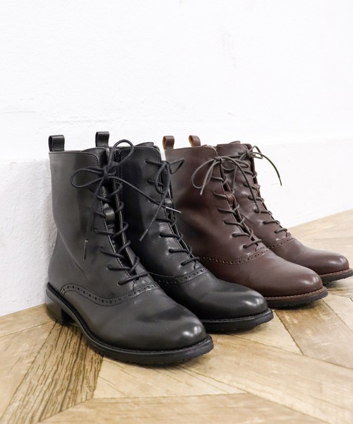 あしながおじさん ブーツ 軽量・防滑｜レースアップブーツ 2410097