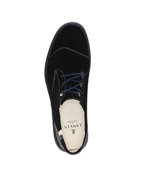 LANVIN en Bleu シューズ スエード素材タウンカジュアルシューズ 86563