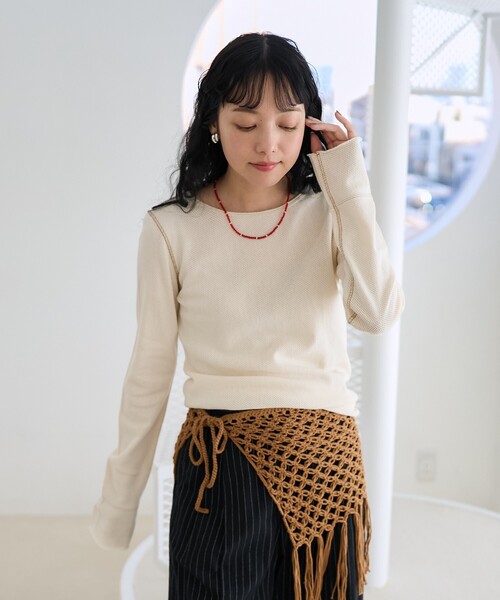 FREAK'S STORE（フリークスストア） tシャツ メッシュ ロンT/シアー