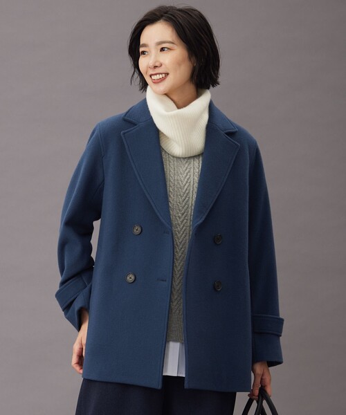 ピーコート pコート Jackal 140sソフトメルトン Pコート レディース