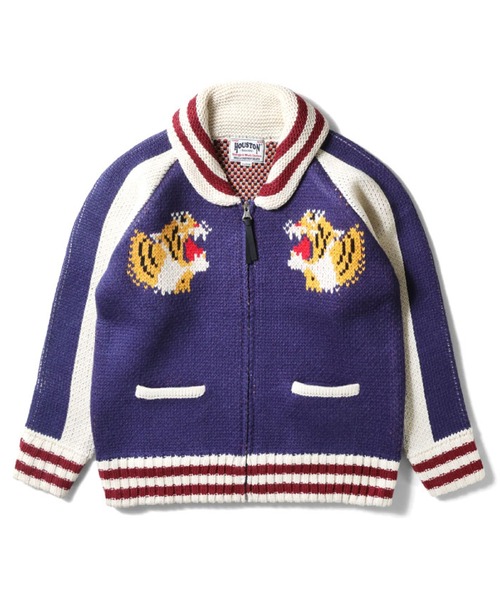 HOUSTON（ヒューストン） カーディガン カウチンセーター(TIGER