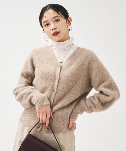 UNTITLED（アンタイトル） カーディガン 「ふわふわニット/前後2WAY