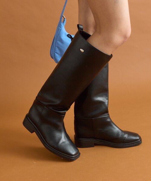 mystic（ミスティック） ブーツ スクエアトゥロングブーツ レディース