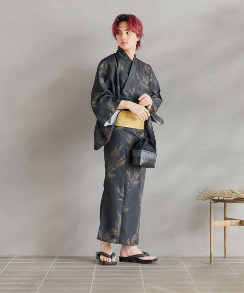 sugar nine 浴衣 浴衣3点セット（浴衣・帯・下駄） メンズ : ZOZOTOWN
