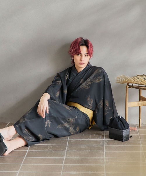 sugar nine 浴衣 浴衣3点セット（浴衣・帯・下駄） メンズ : ZOZOTOWN