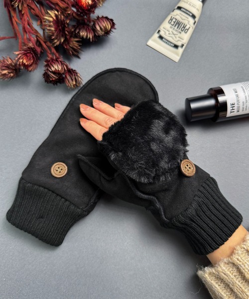 CALIFORNIA OUTFITTERS 手袋 2-10D8 ムートン風 2way ミトン 手袋 防寒