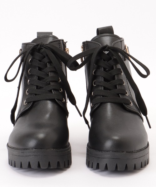 Lace Ladies（レースレディース） ブーツ レザー調 ハート バックル