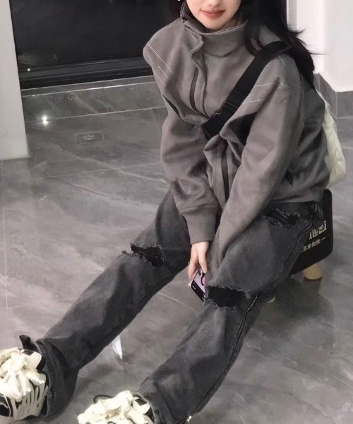 ALL RUNS ブルゾン アウター Full zip archive jacket/フルジップ