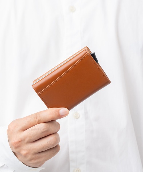 MURA（ムラ） 財布 RFIDスキミング防止 コードバン調牛本革 三つ折り