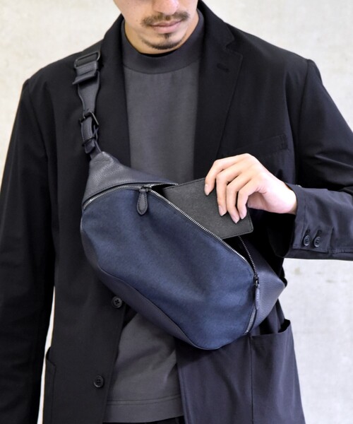 SHIPS（シップス） ウエストポーチ SHIPS: シュリンクレザー