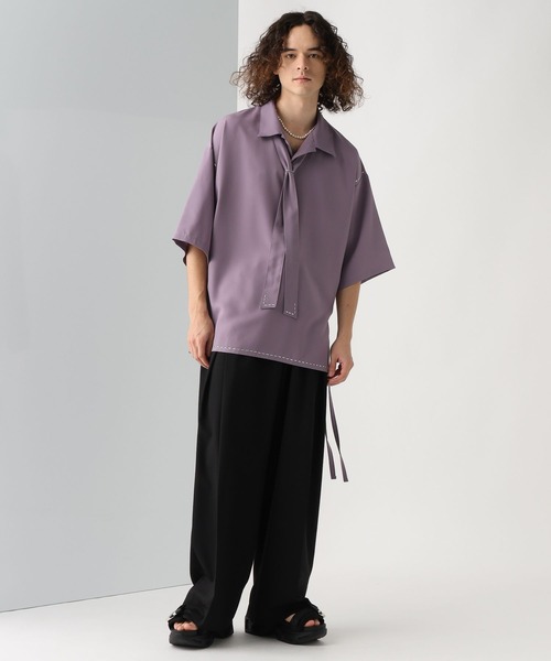 HARE（ハレ） シャツ 「一部カラーSET UP対応」メタルパーツボウタイ