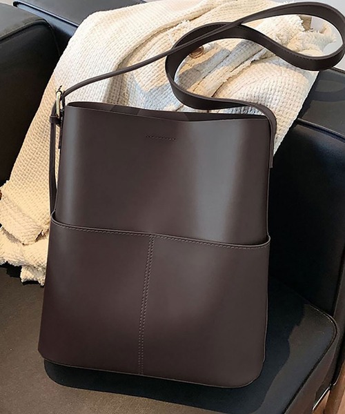 Asterellivi トートバッグ 「7色展開」収納力抜群！上品なバケツ