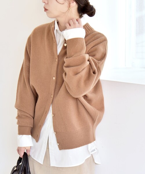 quaranciel カーディガン quaranciel: AQUA カシミヤ ミックス 2way