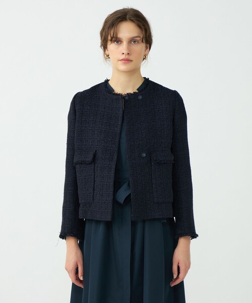 Ballsey（ボールジィ） ジャケット ノーカラージャケット ラメミックス