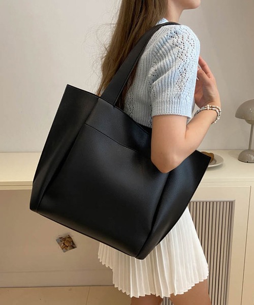 トートバッグ シンプルな大容量トートバッグ レディース : ZOZOTOWN