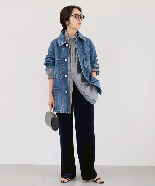 TICCA（ティッカ） ブラウス シャツ プレミアムスクエアビッグシャツ