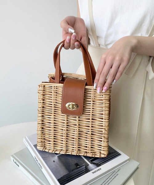 moment+ かごバッグ カゴバッグ 柳編みかごバッグ : ZOZOTOWN Yahoo!店