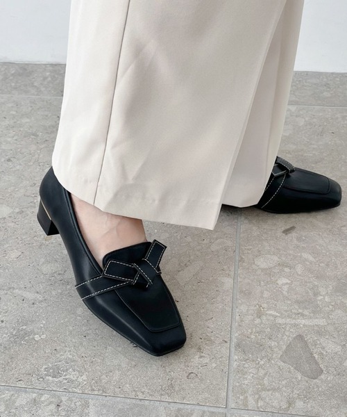 FABIO RUSCONI（ファビオルスコーニ） フラットパンプス 38 ブラウン