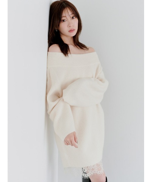 SNIDEL（スナイデル） ワンピース ニットセットキャミミニワンピース