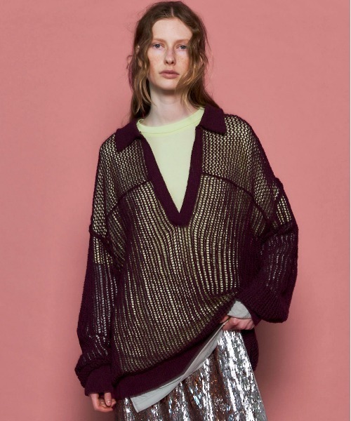 MAISON SPECIAL（メゾンスペシャル） ニット セーター Boucle Mesh