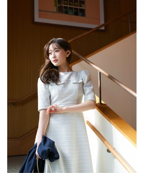Her lip to ワンピース Charlotte Tweed Dress : ZOZOTOWN Yahoo!店