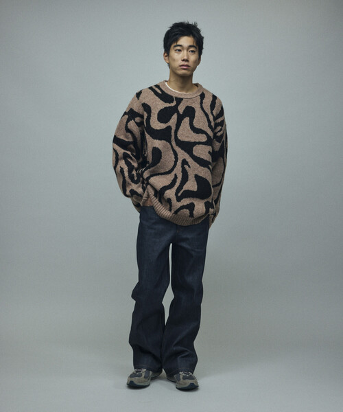 Firsthand（ファーストハンド） セーター ニット 総柄 ダブル