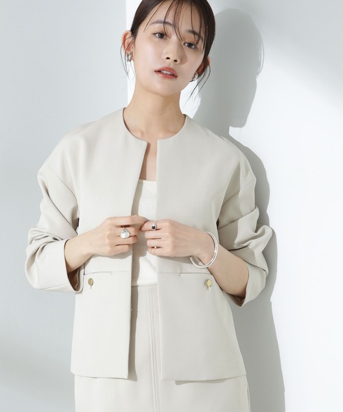 NANO universe（ナノ・ユニバース） ジャケット ノーカラージャケット