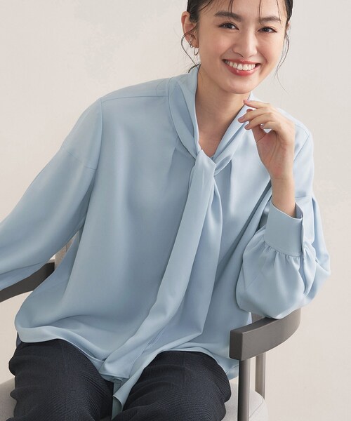 INDIVI（インディヴィ） ブラウス シャツ 「セレモニー／洗える