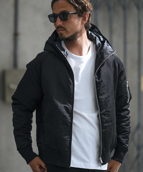 wjk reluxe ma1 ma-1 mj10062-washer nylon Thinsulate hooded MA-1