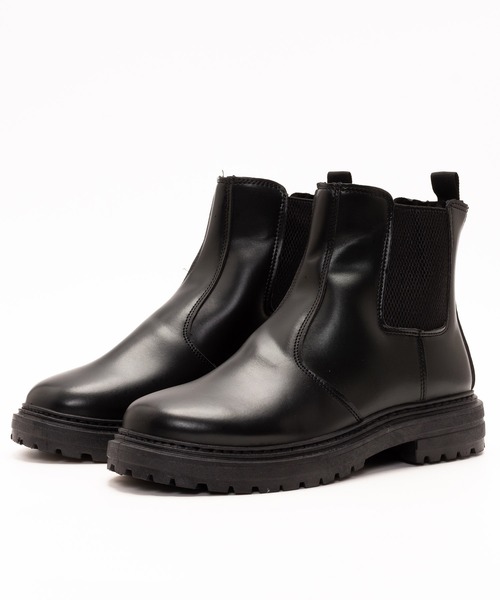 SVEC（シュベック） ブーツ チャンキーソール サイドゴアブーツ メンズ