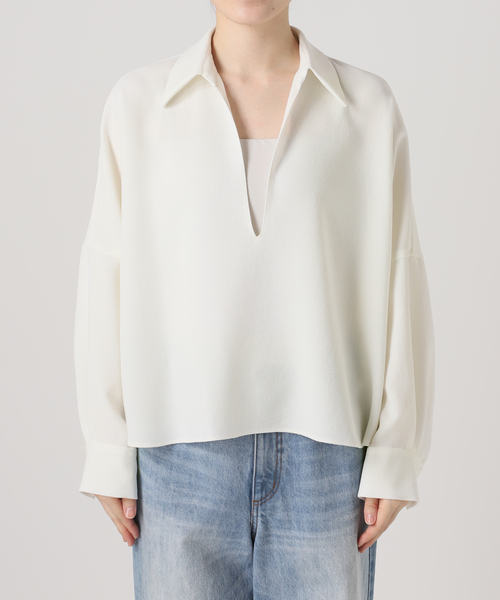 plage（プラージュ） ブラウス シャツ 「追加」GEORGETTE SKIPPER