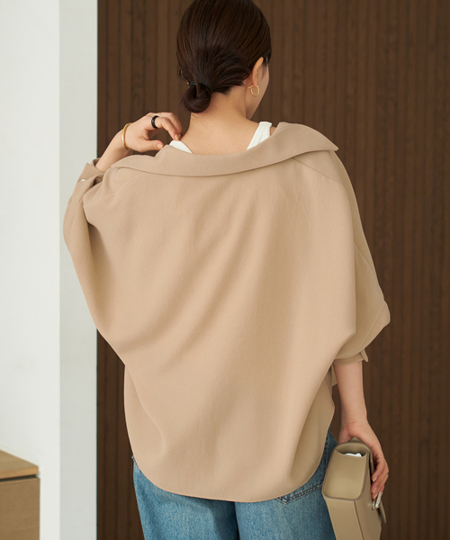 plage（プラージュ） ブラウス シャツ 「追加」GEORGETTE SKIPPER