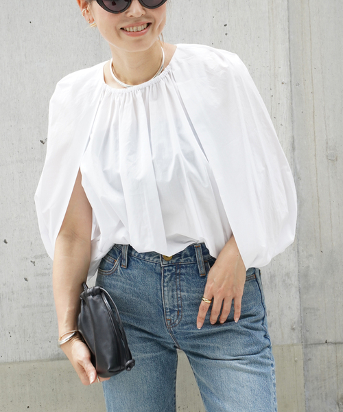 CELERI ブラウス シャツ 「CELERI/セルリ」Cocoon ブラウス レディース