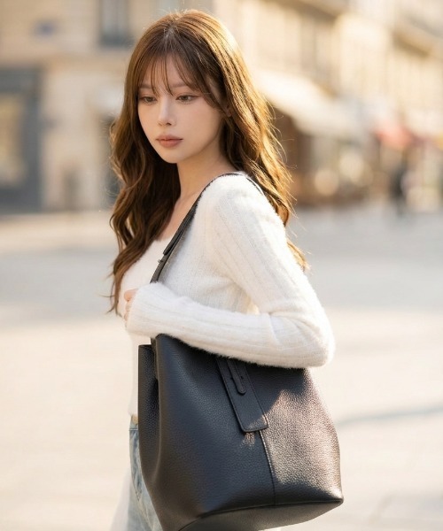 L LABEL（エルラベル） ショルダーバッグ バッグ ポーチ付2WAYバケット