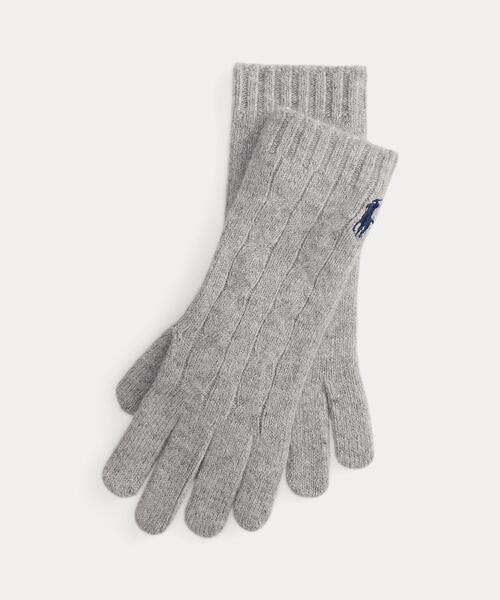 POLO RALPH LAUREN（ポロ・ラルフローレン） 手袋 ケーブルニット